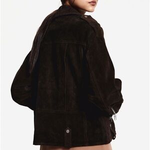 H&M Suede Leather Jacket